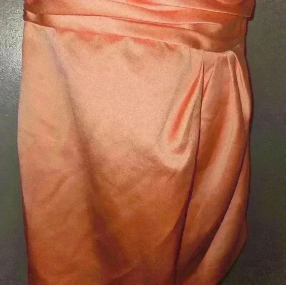 Davids Bridal Womans One Shoulder Dress Size 10 - Picture 4 of 13